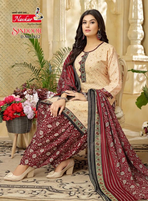 Navkar Sindoor Vol-14 Cotton Print Exclusive Look Readymade Suit